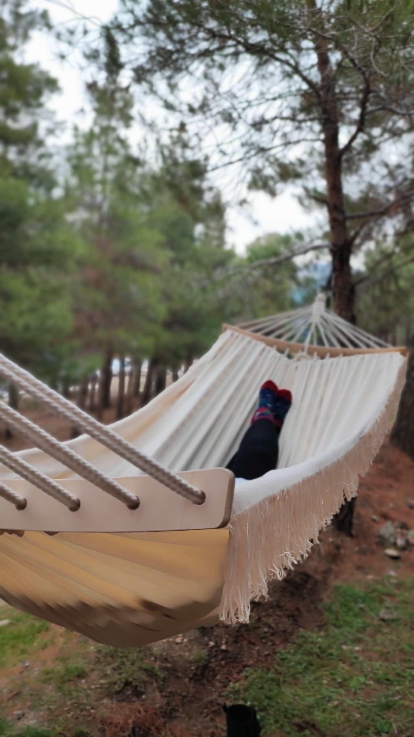 ننو دونفره پارچه ای کتان مدل بوهمن - Farin